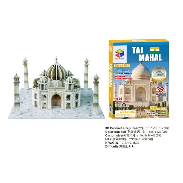 World Famous Architecture Building Puzzle 3D Construction Jigsaw Puzzle Toys For Kids Birthday Christmas Gift