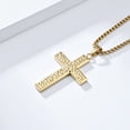 thumbnail image 2 of Simple Luxury Shining Cross 14K Yellow Gold Men Women Necklaces Pendants Chain Punk Trendy Jewelry Creativity Gift, 2 of 6
