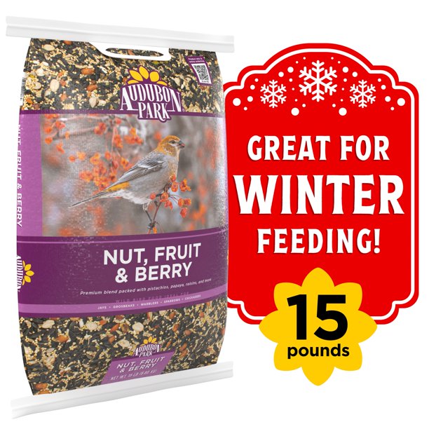 Audubon Park Nut, Fruit & Berry Wild Bird Food, New, 15 lbs.