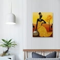 thumbnail image 3 of Nawypu  African Woman Canvas Wall Art Print Tribal Art Decor Photo Paintings Decorative Artwork for Bedroom Home Office Framed Ready to Hang, 3 of 4