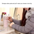 thumbnail image 3 of Ejoyous Transparent Round Acrylic Cotton Pad Storage Case Organizer Puff Holder Container, Cotton Pad Container, Acrylic Pad Case, 3 of 8