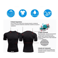thumbnail image 5 of Playera Bloosom  Licra Deportiva Compresión Correr Manga Corta Gym M Blanco, 5 of 5