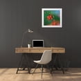 thumbnail image 3 of Fitzharris, Tim 13x12 White Modern Wood Framed Museum Art Print Titled - Bee on Wild Columbine, 3 of 4