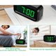 thumbnail image 5 of (vert) Horloge Numrique, Mode Nuit Automatique, 3 Niveaux De Luminosit Led, Aliment Par Batterie, 12/24 Heures, Rveil Pour Enfants, Personnes Ges,, 5 of 5