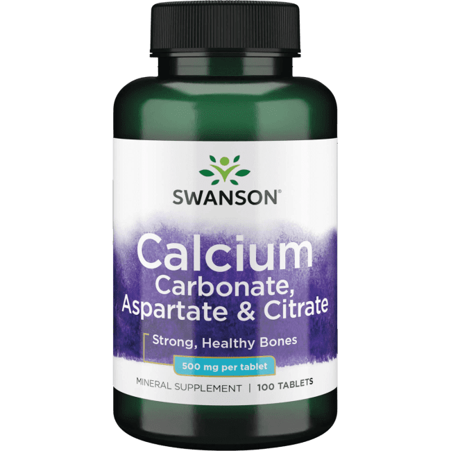 Calcium Aspartate Anhydrous Tablets Uses In Hindi Swanson Calcium (Carbonate, Aspartate & Citrate) 500 mg 100 Tablets