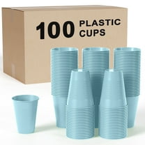 100-Pack 12 Oz Lavender Disposable Plastic Cups - Durable and Stylish Party Cups