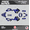 Blue, variant on Kalair GFX Graphics Kit for Suzuki JR50 (All Years) Prime Series