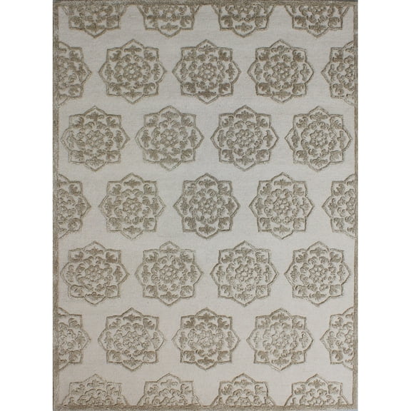 SAFAVIEH Glamour Sandra Geometric Area Rug, Sand/Beige, 8' x 11'