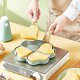 thumbnail image 4 of Egg Frying Pan Four Leaf Clover Nonstick Ceramic Egg Pan Mini Egg Poacher Non Stick Aluminum Skillet, 4 of 4