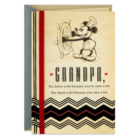 Hallmark Disney Father's Greeting Day Card for Grandpa (Mickey Mouse World of Love and Experience)