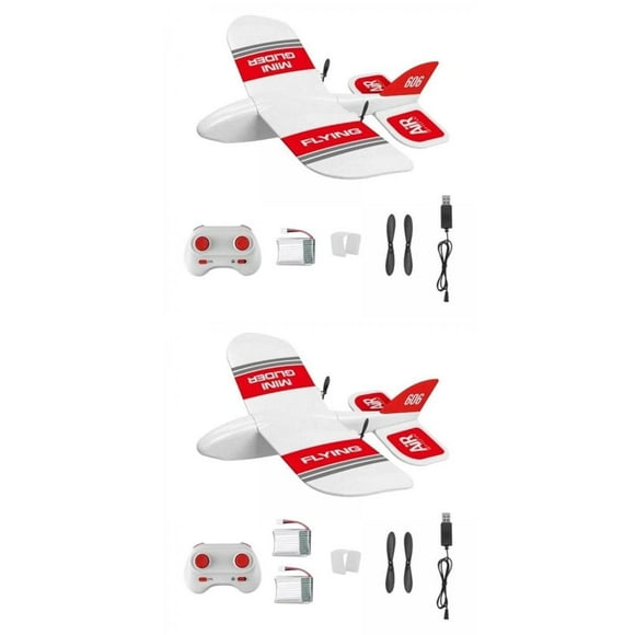 2 Uds Mini Planeador De Espuma 2,4G Avión Volador EPP Espuma Avión Regalos Para KF606