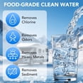thumbnail image 4 of SPEEDWOW 2Pcs RV Water Filter, RV Inline Water Filter with Flexible Hose Protector, NSF Certified, KDF&GAC Reduces Bad Taste, Odors, Chlorine, Sediment, Camping Essentials for Fresh Drinking Water, 4 of 9