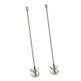 thumbnail image 4 of LOVIVER 2 Pcs Crochets Jigs Calmar Crochets Portables en Acier Inoxydable Accessoires 15cm, 4 of 8