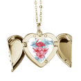 thumbnail image 1 of Flamingo planta simbolo de hoja Collar colgante en forma de melocotón con alas Unbranded M, 1 of 3