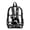 Black White Paws, variant on Pink Camo Stars Salamander Clear Backpack with Adjustable Straps with Side Pockets Bookbag, Heavy Duty 17 Inch Transparent Backpack for Work School Travel