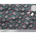 thumbnail image 3 of Soimoi Polyester Crepe Fabric Leaves & Floral Block Fabric Prints by Yard 52 Inch Wide, 3 of 3