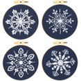thumbnail image 1 of Kit de bordado Armindou Christmas Snowflake, 4 aros, 13 cm, 1 of 7