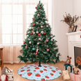 thumbnail image 7 of Yiaed Strawberry Print Christmas Tree Skirt , Tree SkirtsTree Mat for Christmas Winter Holiday Indoor Decorations-36", 7 of 7