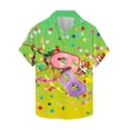 thumbnail image 2 of Ceisia Men's Mardi Gras Festive Print Short Sleeve Button-Up Shirt Collection | Confetti & Double Mask Festival Button-Up Shirt Gifts, 2 of 7