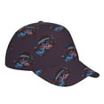 thumbnail image 3 of XMXT Baseball Cap, Cartoon Coyote Art Pattern Purple Sun Hats for Men, One Size, 3 of 9