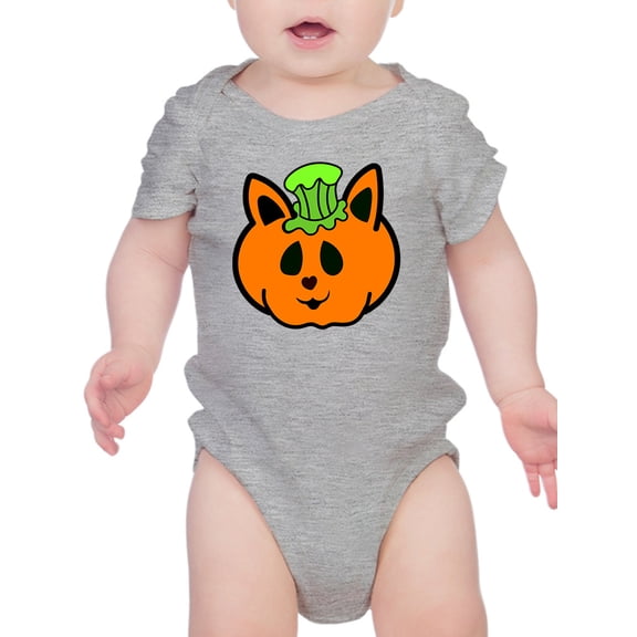 Cat Pumpkin Pin Bodysuit Infant -Rose Khan Designs,  12 Months