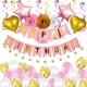 thumbnail image 1 of Kit de globos con forma de feliz cumpleaños, 28 unidades, globos de mylar y látex, 1 of 2