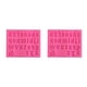 thumbnail image 3 of Toystoory Moldes para mousse Accesorios Molde en relieve Fundición de caramelos Die Minúsculas/Rosa Minúsculas/Rosa 2piezas Toystoory CBP267467, 3 of 6