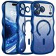 thumbnail image 1 of Funda BENTOBEN para iPhone 17 Pro de 6.3 pulgadas, transparente a prueba de golpes, azul, 1 of 8
