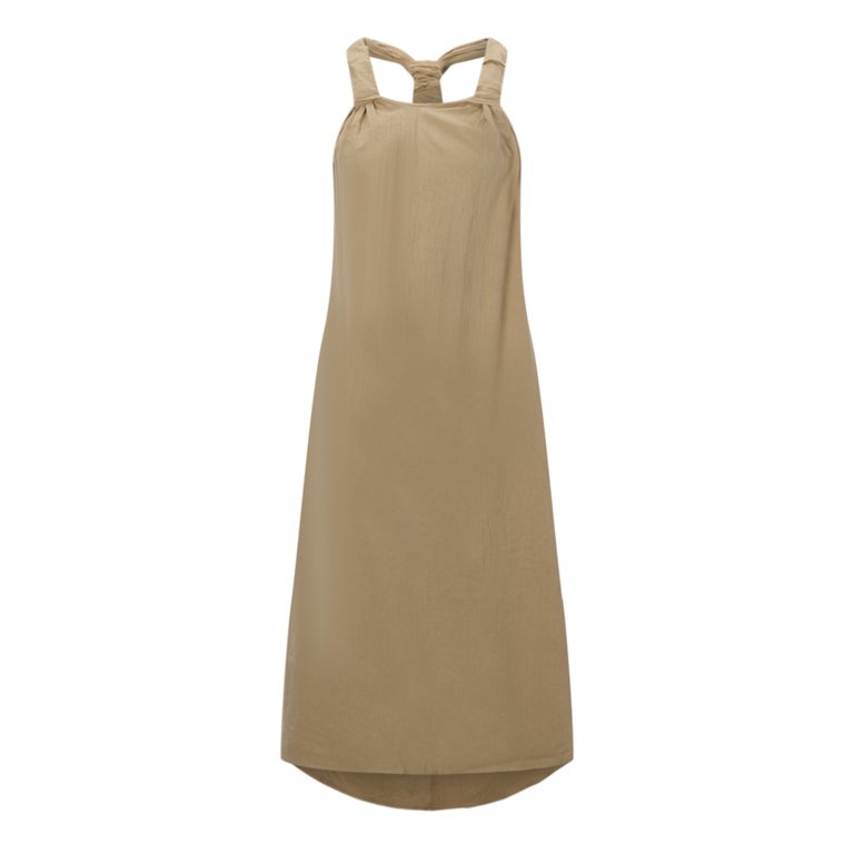 Lilgiuy Women's Solid Color Large Size Literary Casual Loose Art Strap  Casual One-Piece Dress 2022 Fall Winter - Walmart.com