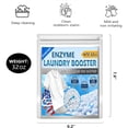 thumbnail image 2 of Enzyme Laundry Booster Odor Remover - 2 lbs Enzymatic Clothes Stain Cleaner Powder, Natural Deodorizer with Bio Active Enzymes, Detergent Additive Eliminator for Sweat, Oil, Blood - 68 Loads (32 oz), 2 of 8