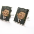 thumbnail image 1 of President Ronald Reagan Cufflinks Republican Party 40th Comes with Gift Box Governor of California Actor, 1 of 5