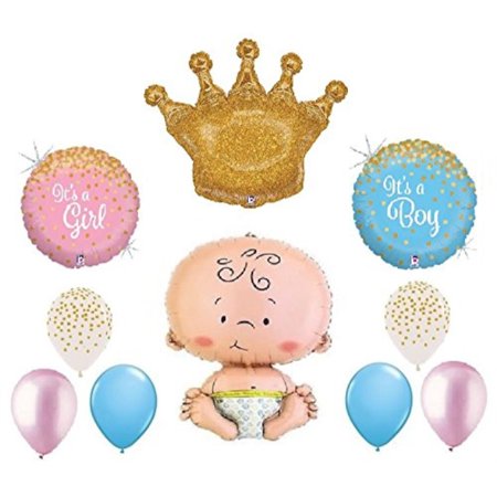 Gender Reveal Welcome Little Prince Princess Royal Boy Girl Confetti Gender Reveal Welcome Little Prince Princess Royal Boy Girl Confetti