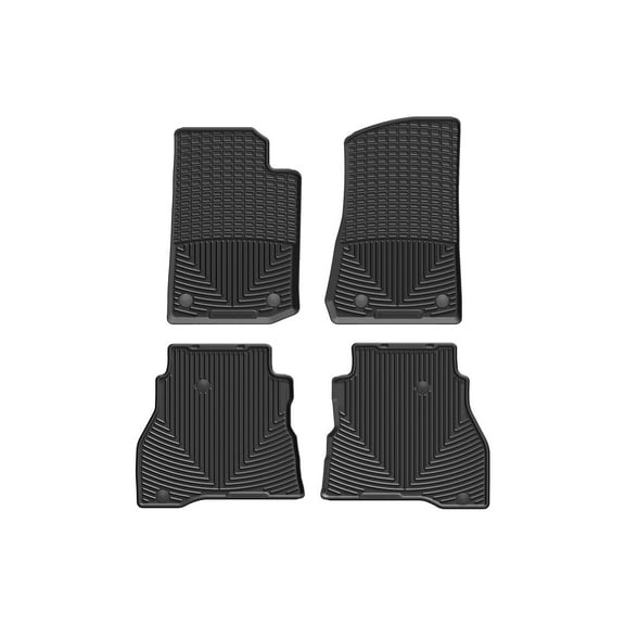 WeatherTech All-Weather Floor Mats compatible with 2020-2026 Jeep Gladiator - 1st & 2nd Row, Black