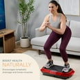 thumbnail image 3 of Lifepro Waver Vibration Plate Exercise Machine – Full Body Vibrating Plate for Lymphatic Drainage, Muscle Toning & Fat Loss – Includes Loop Bands, Remote & 99 Speed Settings - Red, 3 of 11