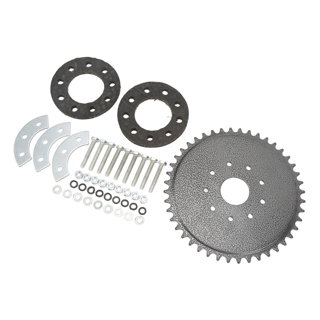 Sprocket de Cadena, 44 Dientes Slocket Direct Direct Strinding Transmisión Aleación de Metal Aleación 9 Hoyos para 50CC 66cc 80cc Motor de gas Motor de gas