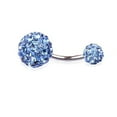 thumbnail image 6 of jiaroswwei Sexy Shiny Navel Belly Button Ring Barbell Rhinestone Body Piercing Jewelry, 6 of 8