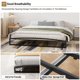 thumbnail image 4 of Cama King de Metal con Base de Plataforma de 10 Pulgadas – Estructura Robusta de Perfil Bajo en Negro, Soporte de Lamas de Acero de Alta Capacidad, Fácil Montaje, Sin Somier, Almacenamiento Inferior, 4 of 8