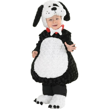 Morris costumes UR26140TLG Black And White Puppy Toddler