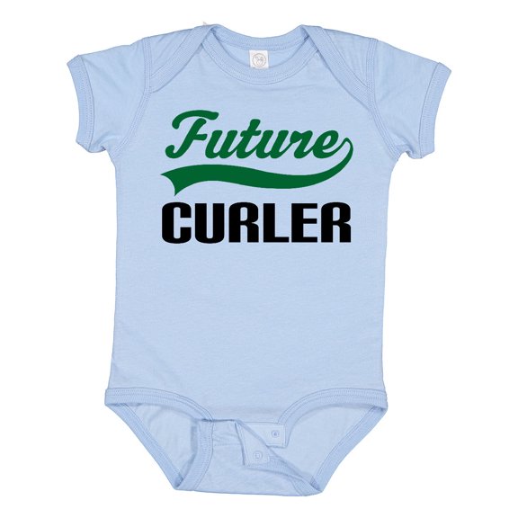 Inktastic Future Curler Kids Curling Sports Boys Baby Bodysuit