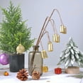 thumbnail image 4 of 2pcs Christmas Golden Bells Ornament, Plug In Hanging Decoration for Christmas Tree, Small Jingle Golden Bells for Home Mantel Holiday Festive Indoor Outdoor Party Decor, 15.75in, Gold, 4 of 8