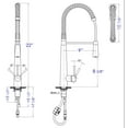 thumbnail image 2 of ALFI brand AB2039 Solid Stainless Steel Commercial Spring Kitchen Faucet, 2 of 12