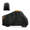 thumbnail image 1 of Cubierta de motocicleta de 116.14' de longitud, impermeable, protección contra la lluvia, el polvo y el sol, color negro, 1 of 7