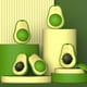 thumbnail image 3 of 2pcs forma de aguacate bola de gata gat gato juguete para gateo, 3 of 5