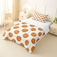 thumbnail image 2 of Erosebridal Cartoon Volleyball Print Twin Comforter Sets,Orange Cute Bowknot Bedding Set For Kids Girls,Reversible,2 Pieces, 2 of 7
