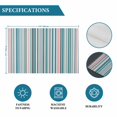 thumbnail image 6 of Colored Stripes Placemats Set of 6, Modern Abstract Pink Blue Turquoise Lines Placemats for Dining Table, Place Mats for Kitchen Tabletop, Waterproof Wipeable Dining Table Mats Set, 6 of 9