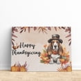 thumbnail image 3 of Happy Thanksgiving Basset Hound Welcome Thankful Fall Autumn Pumpkin Horizontal Matte Canvas Poster Bassets Dog Breed Lovers Gifts Idea Wall Art Home Decor - 02021, 3 of 5