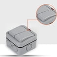 thumbnail image 4 of 20A 2 Gang/Weatherproof Junction Box/ Outdoor Switch/ Switch Waterproof IP66 ABS, 4 of 9