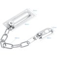 thumbnail image 2 of Cerradura de cadena de puerta de acero inoxidable de 2 piezas, cerradura protectora para interior, 2 of 5