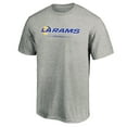 thumbnail image 2 of Men's Heathered Gray Los Angeles Rams Team Lockup T-Shirt, 2 of 3