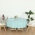 thumbnail image 6 of (1 Pc) Aqua Premium Round Heavy-Duty Plastic Table Covers (Reusable), 6 of 6